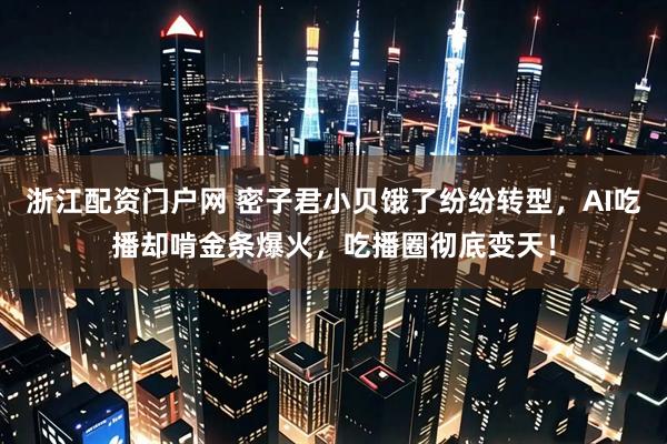 浙江配资门户网 密子君小贝饿了纷纷转型,AI吃播却啃金条爆火,吃播圈彻底变天!